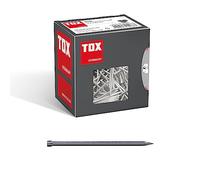 TOX Clavos de alambre 2,5x60 mm con cabeza de recalcado para fijaciones casi invisibles en madera, de uso universal en interiores y exteriores, acero brillante, 400 g por caja, 063100208