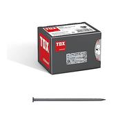 TOX Clavos de alambre de 2,2x50 mm con cabeza avellanada para uniones sencillas de madera y superficies enrasadas, uso universal en interiores y exteriores, acero brillante, 400 g por caja, 063100106