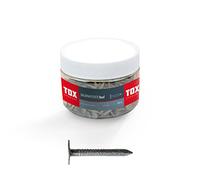 TOX Clavos de fieltro para tejados, clavos para tejados, cabeza avellanada, galvanizados en caliente, 2,0 x 20 mm,1 lata, 400 g (560 unid.), 063260201