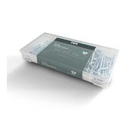 TOX Gama de enchufes de muelles de acero galvanizado, 6 tamaños diferentes en caja de transporte transparente, 1,7 - 3,7 mm, longitud 25 - 60 mm, utilizable en vehículos y aparatos, 150-tlg.