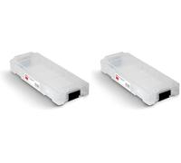 TOX L-BOXX Maletín micro surtido, apilable y encajable con el sistema L-BOXX, divisible hasta en 8 compartimentos, almacenamiento claro para tacos y tornillos, transparente, 1 pieza, 094900805