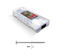TOX L-BOXX Micro Camping Juego de Tornillos para Tienda 8x160 mm (10 piezas) + Arandelas y 1x Punta TX40, para Asegurar Tiendas, Transporte Cómodo con L-BOXX Conectable, 21 piezas, 094901513