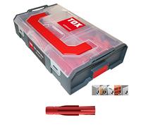 TOX L-BOXX Mini Allround Tri juego de espigas eficaz, compacto, individualmente adaptable y apilable + Surtido de tacos Tri para fijaciones en casi todos los materiales de construcción, 094900201