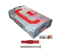 TOX L-BOXX Mini Allround Tri + S surtido de tacos, 280 piezas con taco multiuso Tri + tornillos a juego con accionamiento TX, para fijaciones en casi todos los materiales de construcción, 094901201