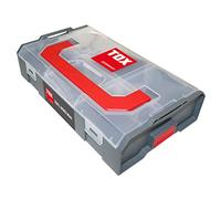 TOX L-Boxx Mini, caja clasificadora eficaz, compacta y transparente para tornillos + tacos, ajustable individualmente + apilable, de plástico apto para alimentos + apta para lavavajillas, 094900601