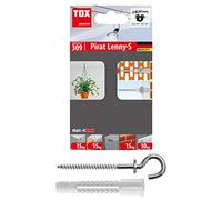 TOX Pirate Lenny-S, tapón 6x41 mm, Gancho 3,5x7,1 mm, 4 pcs, 051701311, Silver/White, Haken 3,5x71 mm, Set de 4 Piezas
