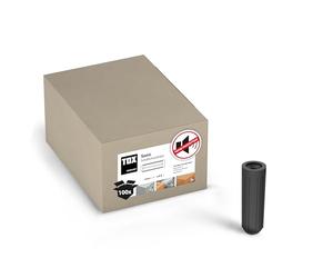 TOX Sonic 12/40 tacos insonorizantes, tacos insonorizantes con revestimiento de goma, para subestructuras y construcciones insonorizantes, 100 unidades por caja, 018100121