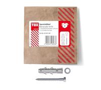 TOX Taco de expansión Barracuda 10x50 mm + tornillo, taco con valores de sujeción muy elevados para piedra maciza y hormigón, 2 piezas en embalaje de papel resellable y ecológico, 013601081