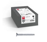 TOX Taco de tornillo Sumo Max 1 SK 10x90 mm, cabeza avellanada, acero galvanizado para varias profundidades de instalación, aprobado por la autoridad de construcción para cargas pesadas, 50 piezas