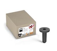 TOX tacos insonorizantes con collar Sonic KB 16/60, tacos insonorizantes con revestimiento de goma, para subestructuras y construcciones insonorizantes, 50 unidades por caja, 018100162