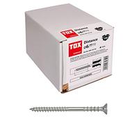 TOX Tornillo de ajuste Distance 6 x 100 mm, 100 piezas, 09010106 | Para ajuste milimétrico continuo y montaje de madera sin tensión, 09010106