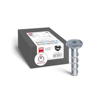 TOX tornillo de anclaje Sumo Max 1 FK Speed 6x28 mm, acero galvanizado, cabeza plana, poca profundidad de perforación, homologado para construcción, 100 piezas, 041101631
