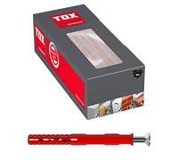 TOX Tornillo para marcos Fassad SK 10 x 120 mm, 50 piezas, 062101421 | Para fachadas, puertas y ventanas en casi todos los materiales de construcción, montaje a través, 062101421