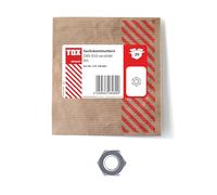 TOX Tuercas hexagonales M5, galvanizadas, DIN 934, versátiles, bricolaje y artesanía, 20 piezas en embalaje de papel resellable y ecológico, 135190665