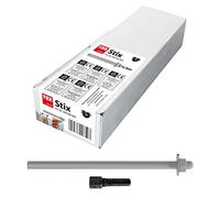 TOX Varilla roscada Stix -VZ M12 x 250 mm, galvanizada, 10 piezas, 070101221
