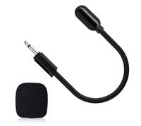 Toxaoii Micrófono de repuesto compatible con auriculares Quantum 100/350/100P/100X/360P para juegos de 2,5 mm, desmontable de 100 auges, cancelación de ruido con espuma para PC, Xbox One, PS4, PS5