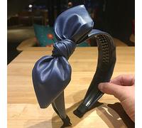 TOXI Diademas con Lazo de Cuero PU para Mujer, Accesorios para el Cabello de 4cm de Ancho, Diadema Bonita para niñas, Tocado, aro para el Pelo para lavarse la Cara