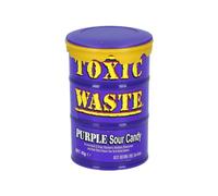 Toxic Waste Purple Sour Candy 42 g - caramelos extremadamente ácidos para valientes + pegatinas GETZH ThankYou