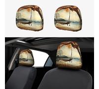 TOXOCMDKLE Funda para reposacabezas de coche, 2 unidades, transpirable, para asiento de coche, para columpio de otoño y reposacabezas de árbol, accesorios de automóvil, protector universal contra el