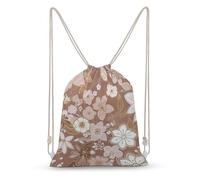 TOXOCMDKLE Mochila con cordón de flores simples, plegable, bolsa deportiva para gimnasio, compras, yoga
