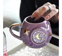 TOXVEK Taza De Cerámica Con Cielo Estrellado, Taza Creativa Con Estrella Colorida