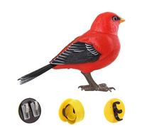 Toy Bird - Mascota electrónica, figura parlante realista de escritorio con activación de sonido sensorial, decoración de canto animada interactiva, ideal para de cumpleaños, decoración de