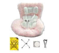 Toy Car Seat, Baby Dolls, Soft Material Lightweight Design Compact Size Safe Support Easy Handling Plush Texture, Car Accessories for Vehicle, Decor, Collection