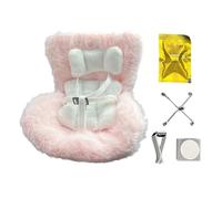 Toy Car Seat for Baby Dolls, 17cm Plush Doll Seat Cradle, Soft and Cute Doll Carrier for Vehicle Decoration, Nursery Playroom Travel Collection, Pretend Play Toys Accessory