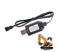 Toy Charger - USB Lithium Battery Drone Charger Cable For 7.4V SM-2P, SM-3P, and -4P Connectors - 1000mAh Fast Charging Cord For RC Helicopters, Quadcopters, and Toy Aircraft Accessories