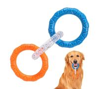 Toy de 3 anillo de perros, remolcadores para perros - 3 anillos Tug of War Tug of War Toy | Suministros para mascotas, promueve el cuidado de los dientes, el equipo de ejercicio, el teether al aire li