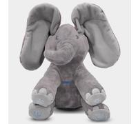 Toy de animal relleno de elefante Dimple Emery - 2025 Edicin limitada - animado gris peleador canto elefante interactivo peek -a -boo para bebs y n