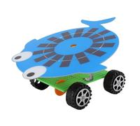 Toy de automóvil Solar de silicio monocristalino de 5W, Dibujos Animados educativos Mini Car ABS Solar Powered Science Toy for Kids Educational DIY Science Experiment