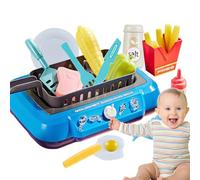 Toy de cocción simulación: Utensilios Cocina Gourmet, Caja Juego simulación con Herramientas, Kit Seguro Educativo para el Aprendizaje temprano | niñas 3 años Chef niños pequeños diversión