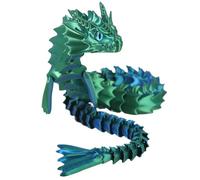Toy de dragón articulado: dragón impreso en 3D, inquietante flexible, joyas de niños | Diseño realista de criaturas articuladas, juguete de figura de fantasía móvil para niños, niñas, adolescentes, re
