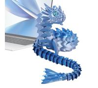 Toy de dragón articulado: dragón impreso en 3D, inquietante flexible, joyas de niños | Diseño realista de criaturas articuladas, juguete de figura de fantasía móvil para niños, niñas, adolescentes, re