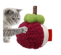Toy de masticación de gato, juguetes de hierba gatera - Toy de masticación de gato de fruta con hierba gatera,Fruta de simulación de peluche suave para gatito de mascotas Excite calma de la limpieza d