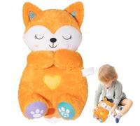 Toy de peluche Fox Light-Up Breathing Light-Up-Animal de peluche suave para niños | Muñeca de felpa brillante para dormir, relajación, tiempo de juego, tierno de dibujos animados de dibujos animados p
