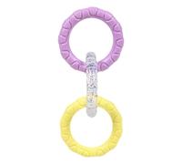 Toy de remolcado para perros, 3 anillo de juguete para perros, 3 anillos Tug of War Tug of War Toy, Suministros para mascotas, promueve el cuidado de los dientes, el equipo de ejercicio, el teether al