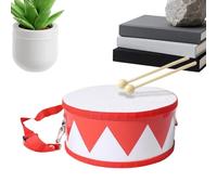 Toy Drum For Kids | Wooden Musical Game | 5.9in Adjustable Strap Toy Instru | 5.9in Adjustable Carrying Strap Wooden Drum For 2-5 Years Old Boy, Girl, Student, Birthday, Home, Kindergarten, Drum For Kids