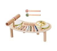 Toy Drum Set For Kids - 7-in-1 Wooden Xylophone and Musical Sensory Toy | Instrument Set For Boys, Girls, Preschool, Daycare, Home, School, Kindergarten, Playdates, Birthday, Holiday