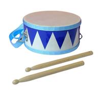 Toy Drums - Kid with 2 Drumsticks, Small Double-Sided | 8 Inch Wooden Fun Toys, Hand Clap Child Music Toy for Early Learning Education