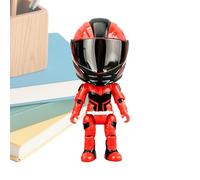 Toy Figures - Transform Helmet Statue Collectibles Toy | Motorcycle Rider Small actionFigureFeaturing an articulated actionfigure structure, this collectible display model supports intricate posing.