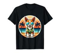 Toy Fox Terrier Dueño de perro Summer Vibes Vacaciones Vacaciones Sol Camiseta