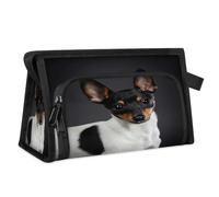 Toy Fox Terrier - Neceser de viaje para mujeres, hombres, niñas, niños, perros, multifuncional, bolsa de maquillaje, organizador de cosméticos, bolsa de ducha, color, M, Organizador de bolsas