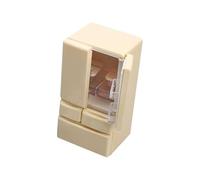 Toy Fridge - Realistic Double Door Furniture, Creative Miniature Pretend Play Scene, Small Kitchen Appliance Model, Colorful Home Decor Accessory, Durable Play Tool | For Kids