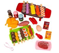 Toy Grill Barbacoa Food Set - Pretend Play Cooking Toys