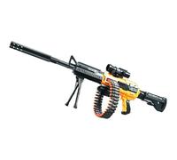 Toy Gun, Rifle de Francotirador con Mira Telescópica y Trípode, Juguete Espuma Blaster con 24 Balas, Alimentada por Batería Recargable - Fusil Refromando con Automático Modos, Ages 6+ (Naranja)