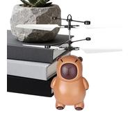 Toy Helicopter - Flying Figure Toy | Motion Sensored Helicopter | Glowing Flying Crystal Ball, Levitating, For Kids Children Boys Girls, Indoor Outdoor Park Backyard Christmas, Capybara Shaped