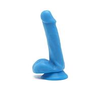 Get real - happy dicks dildo 12 cm con testiculos azul