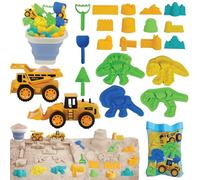 TOY Life Juguetes de playa de dinosaurios fósiles con coches de construcción